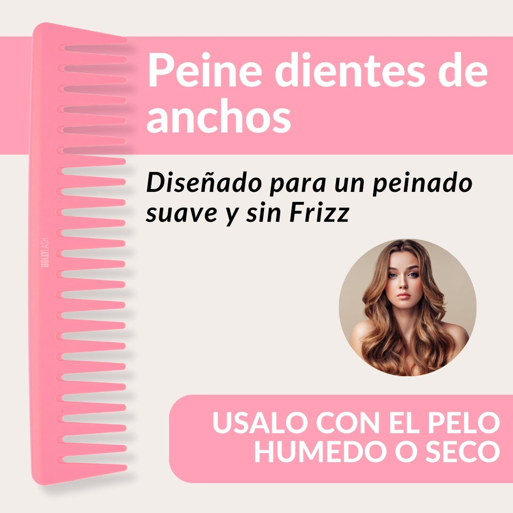 Peine Ancho - Rosa