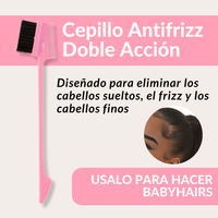 Cepillo Antifrizz Doble Acción - Rosa