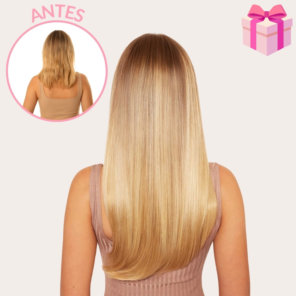 EXTENSIONES LISAS CLIP 45CM 🎁