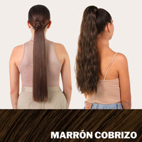 ¡SOLO HOY! OFERTA LIMITADA PONYTAIL 2X1 *INCLUYE COLA LISA Y ONDULADA*