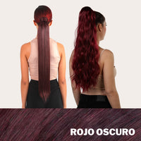 ¡SOLO HOY! OFERTA LIMITADA PONYTAIL 2X1 *INCLUYE COLA LISA Y ONDULADA*