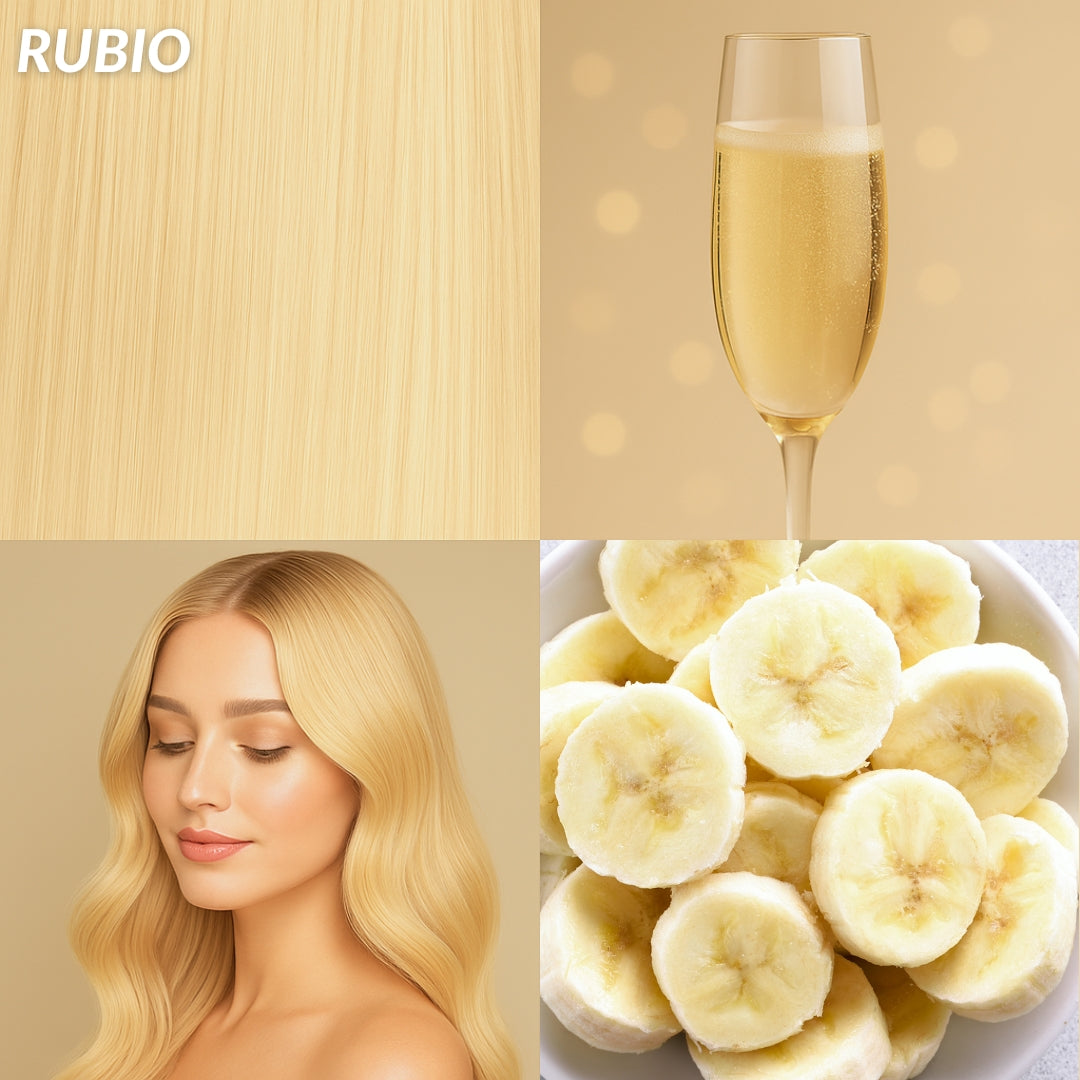 Extensiones Onduladas Con Hilo Invisible y clips 50cm