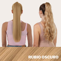 ¡SOLO HOY! OFERTA LIMITADA PONYTAIL 2X1 *INCLUYE COLA LISA Y ONDULADA*