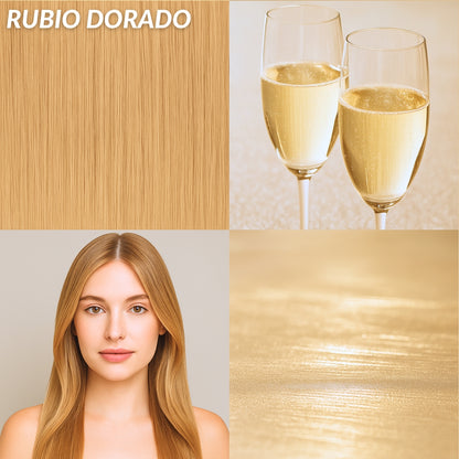 Extensiones Onduladas Con Hilo Invisible y clips 50cm